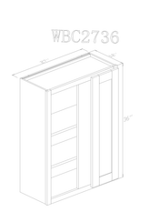 Wall 27" - Natural Shaker 27 Inch Wall Blind Cabinet - ZCBuildingSupply